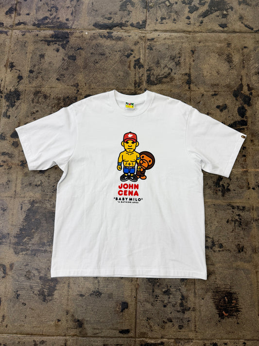 BAPE WWE JOHN CENA BABY MILO WHITE TEE