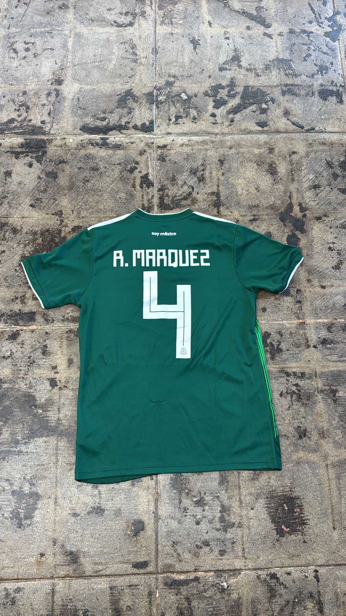 ADIDAS 2018 NATIONAL MEXICO WORLD CUP JERSEY #4 R. MARQUEZ