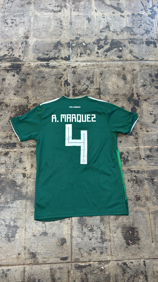 ADIDAS 2018 NATIONAL MEXICO WORLD CUP JERSEY #4 R. MARQUEZ