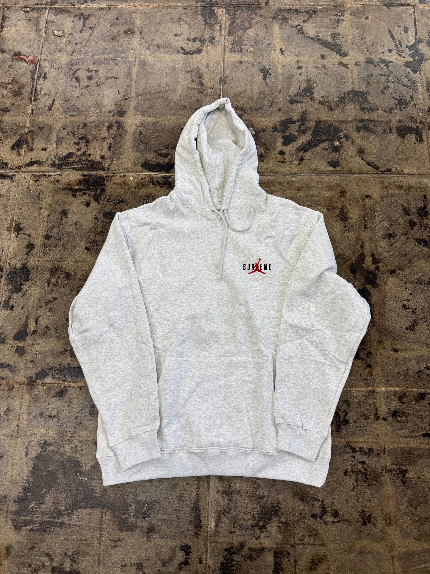 SUPREME JORDAN ASH GREY HOODIE
