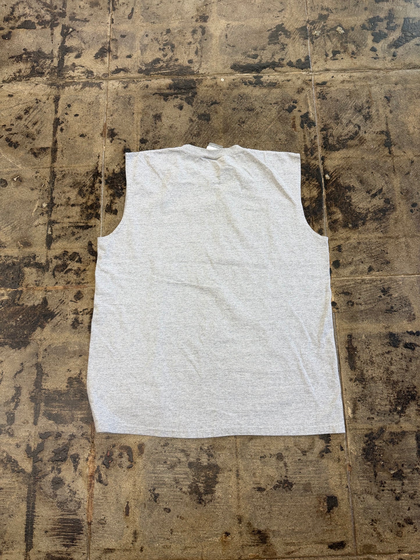 LA LAKERS GREY CUT OFF TE