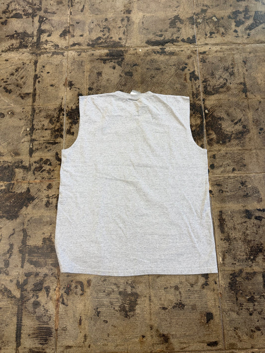 LA LAKERS GREY CUT OFF TE
