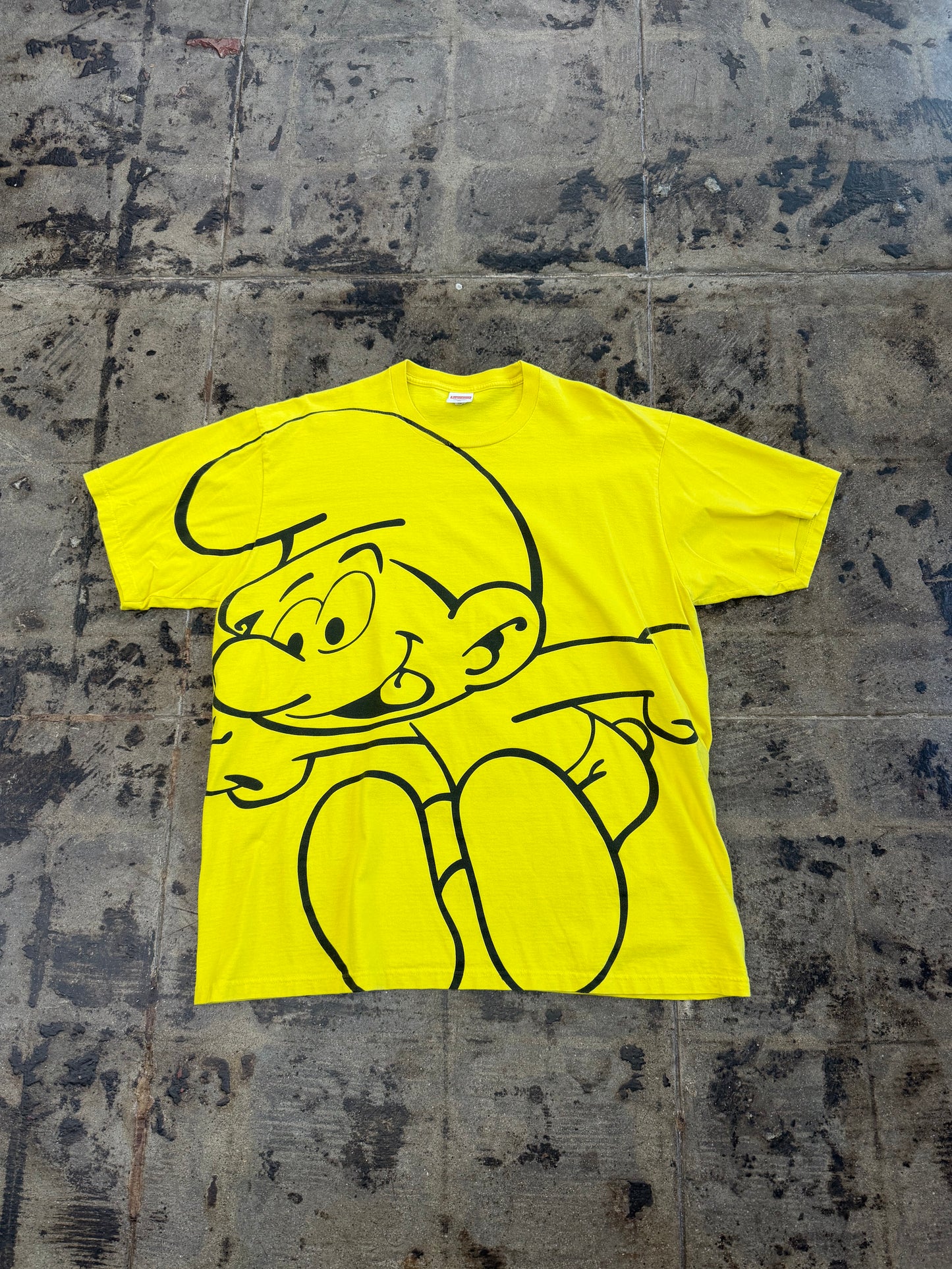 SUPREME SMURF YELLOW TEE