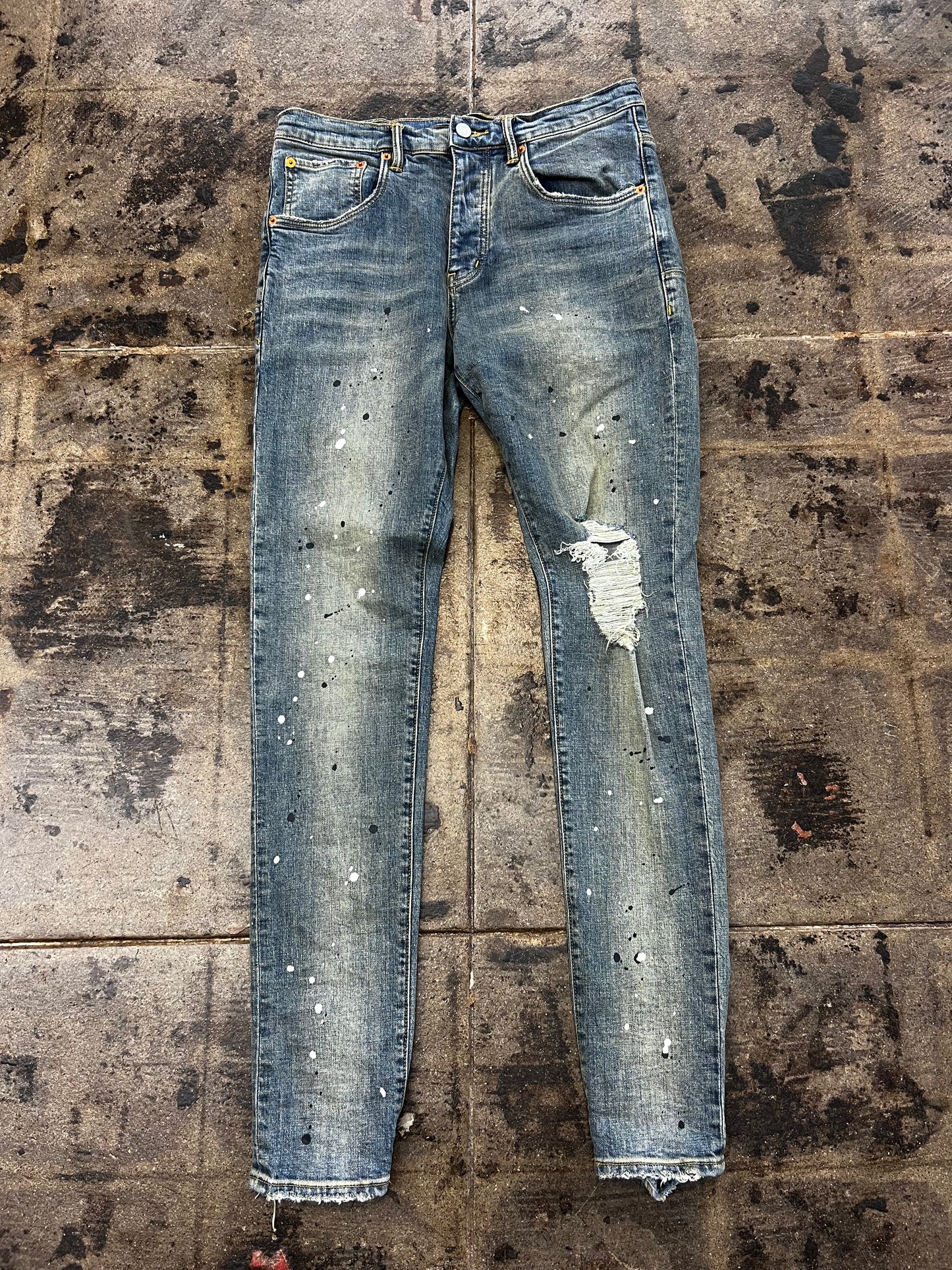 PURPLE DENIM JEANS