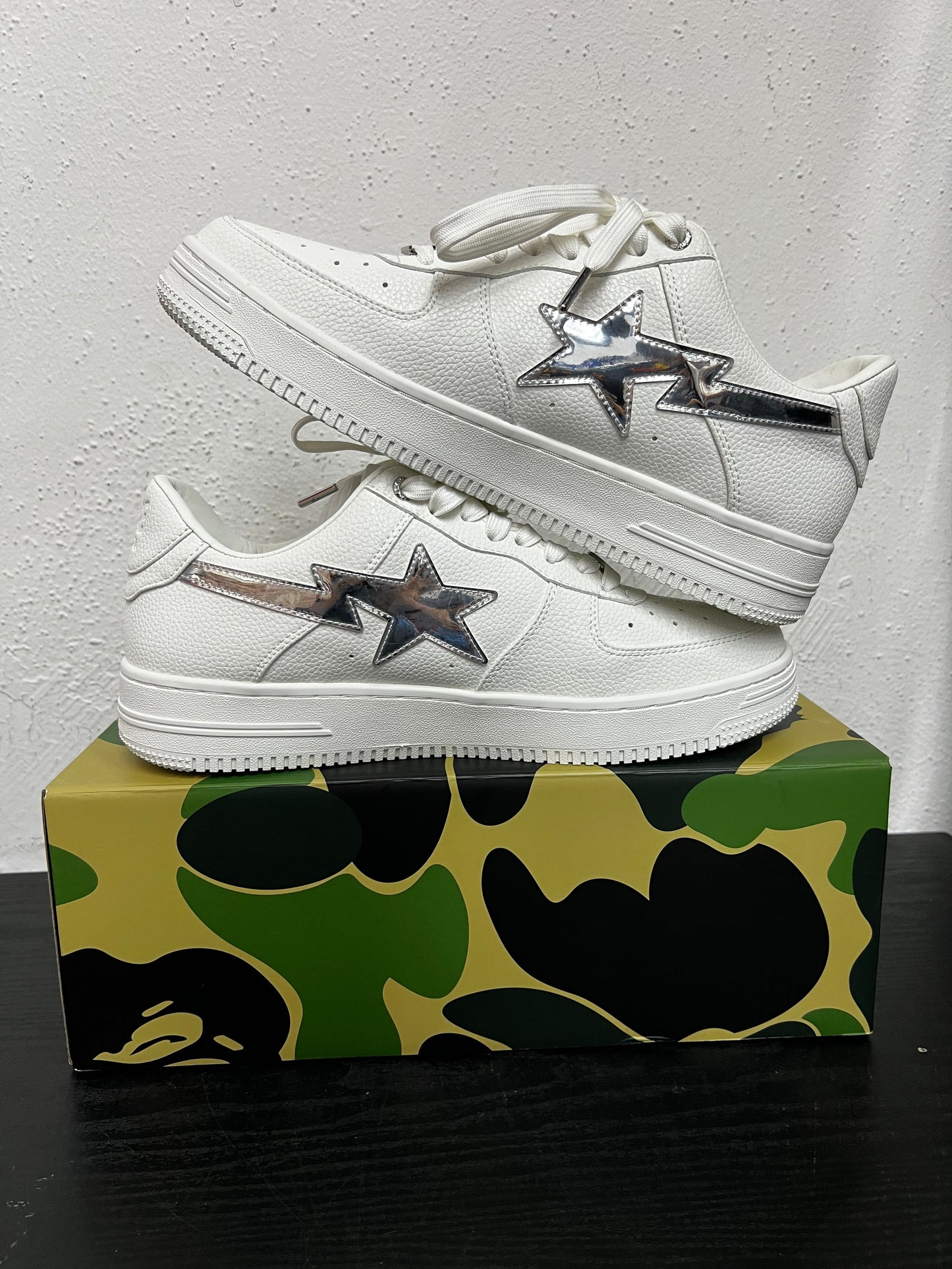 BAPE STA WHITE-SILVER