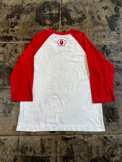 BAPE COLLEGE LOGO BASEBALL TEE