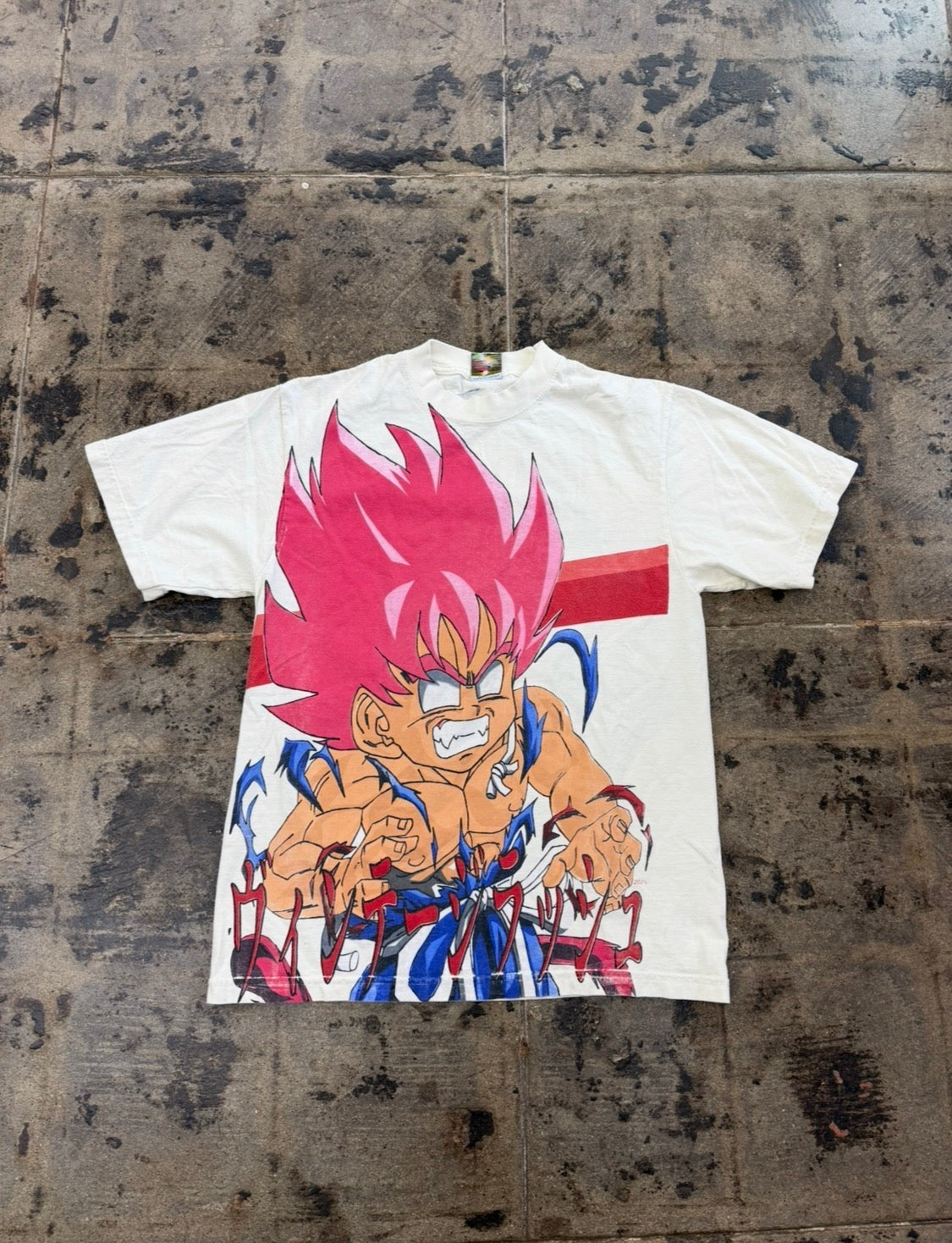 VINTAGE RUSH DRAGON BALL Z CREAM TEE