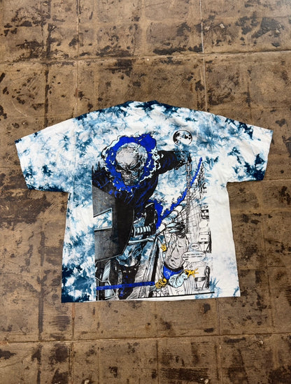 VINTAGE RUSH GHOST RIDER BLUE TEE