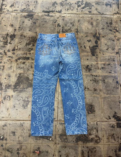 MENANCE LOS ANGELES BLUE PAISLEY JEANS
