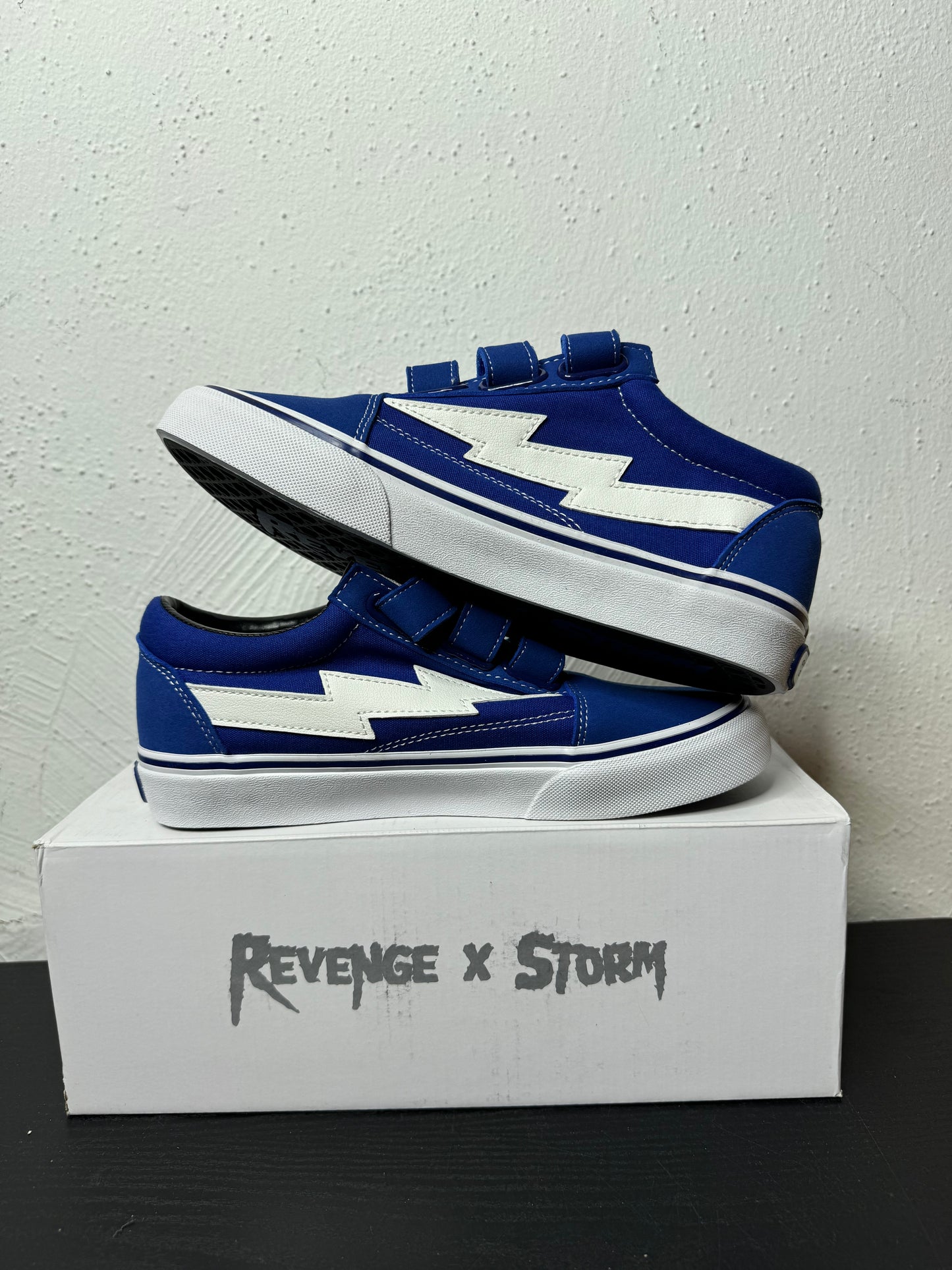 REVENGE STORM VELCRO VANS BLUE