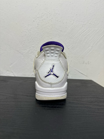 JORDAN 4 METALLIC PURPLE (USED NO BOX) SIZE: 5.5Y(7W)