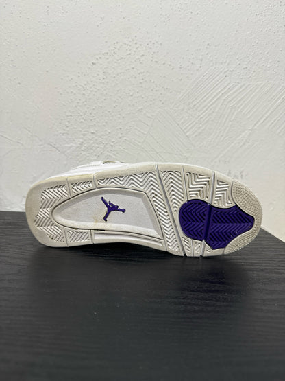 JORDAN 4 METALLIC PURPLE (USED NO BOX) SIZE: 5.5Y(7W)