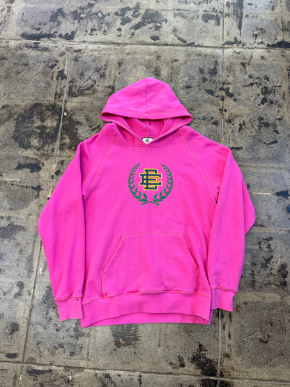 ERIC EMANUEL CENTER LOGO MAGENTA HOODIE (USED)