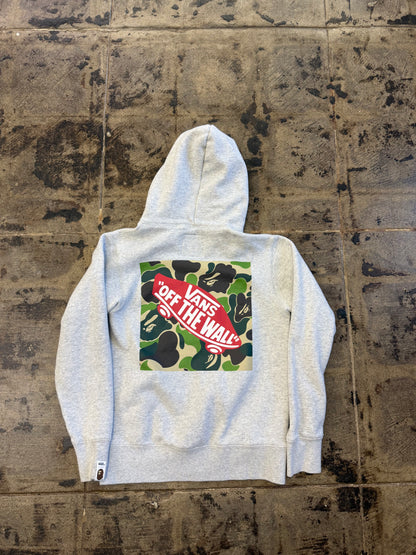 BAPE VANS GREY HOODIE (USED)