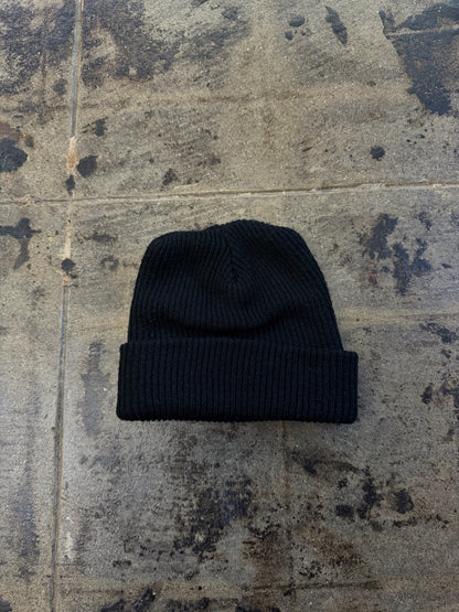 KITH BLACK BEANIE (USED)
