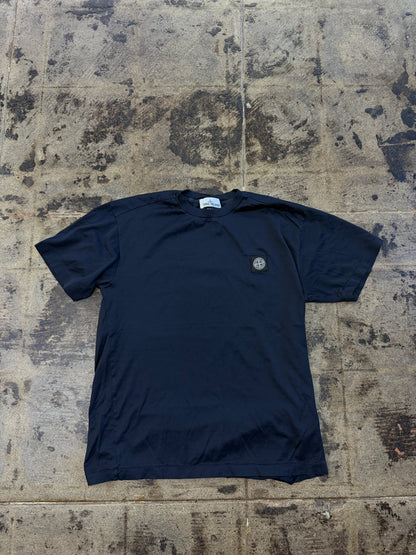 STONE ISLAND NAVY BLUE TEE (USED)