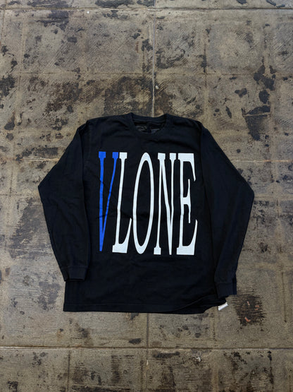 VLONE BLK/BLUE L/S (USED)