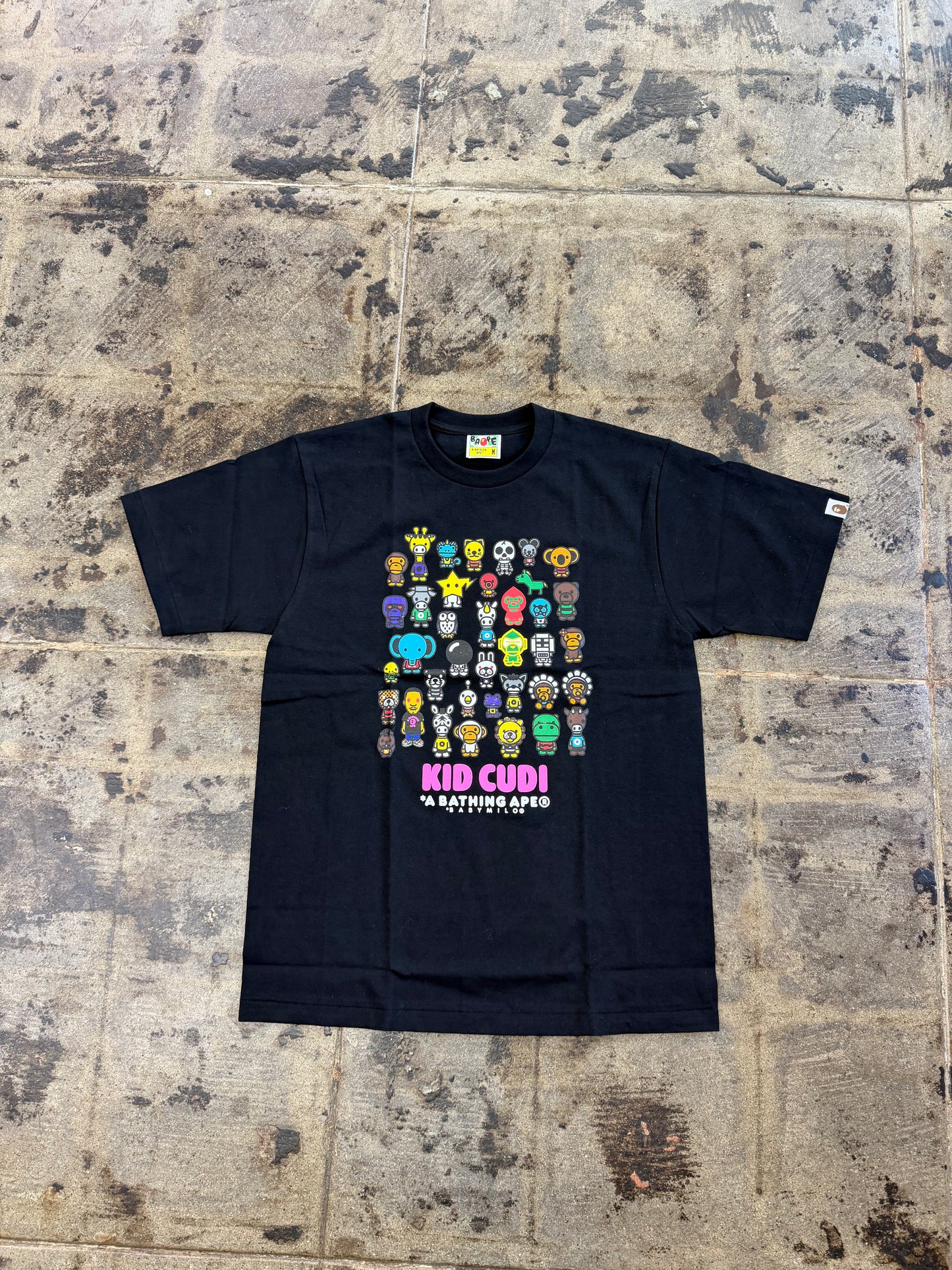 BAPE KID CUDI BABY MILO FRIENDS TEE