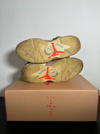 JORDAN 6 TRAVIS KHAKI (USED)