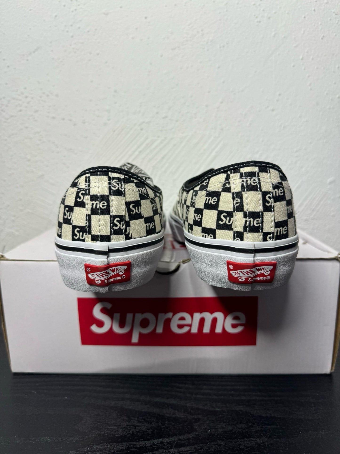 SUPREME VANS AUTHENTIC CHECKER