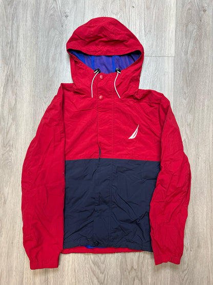 RED/NAVY BLUE NAUTICA SAILING ZIPUP SZ: S
