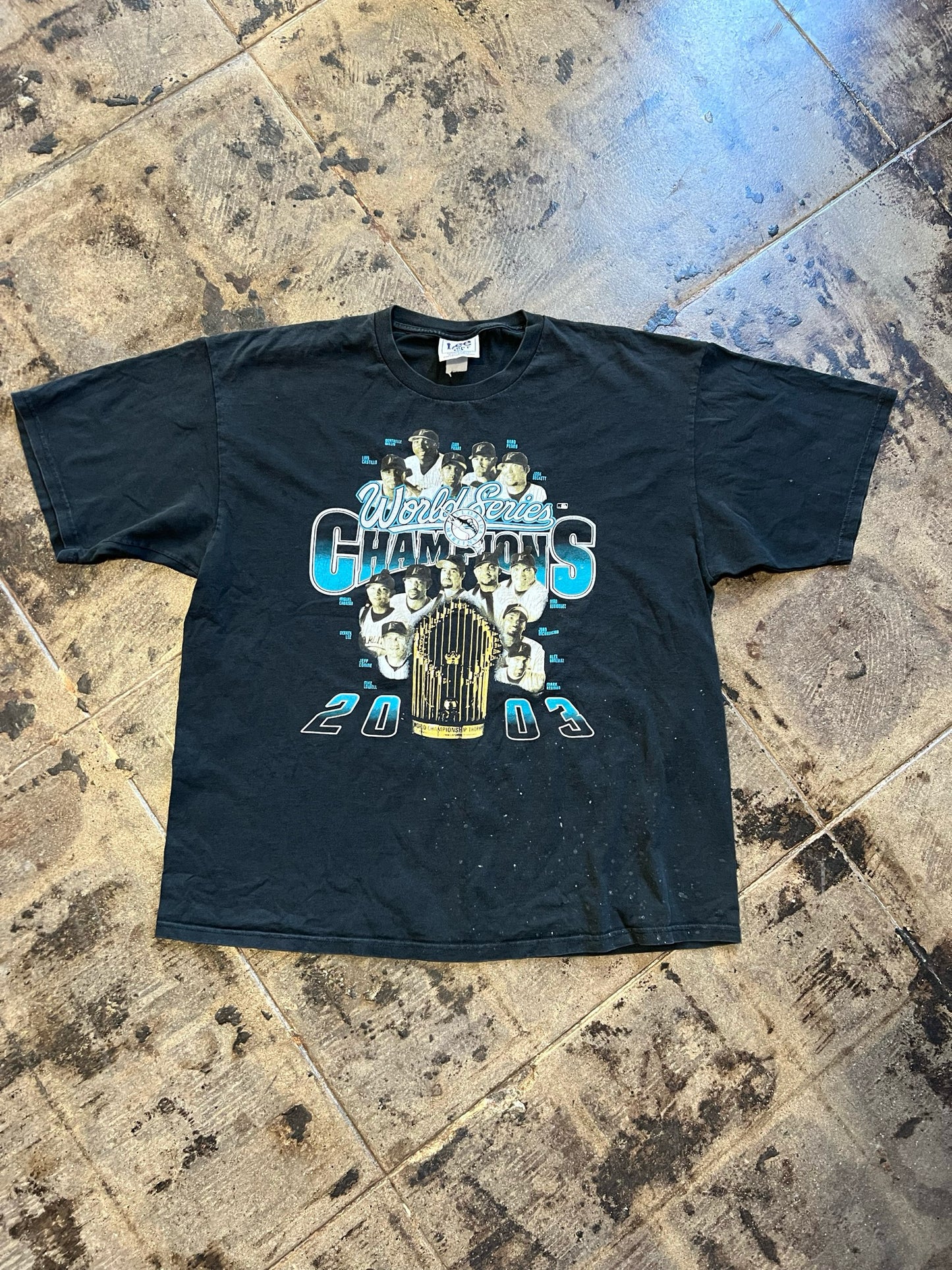 2003 WOLRD SERIES FLORIDA MARLINS TEE SIZE:XXL