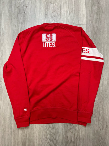 UNIVERSITY OF UTAH CREWNECK SZ: L