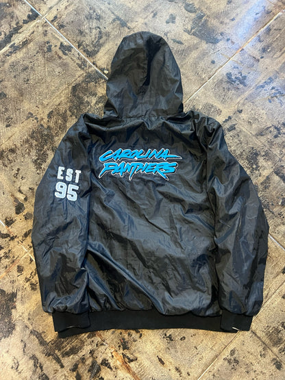 CAROLINA PANTHERS REVERSIBLE ZIPUP SZ: L