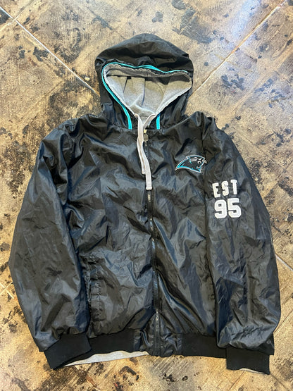 CAROLINA PANTHERS REVERSIBLE ZIPUP SZ: L