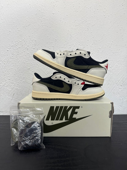 JORDAN 1 LOW TRAVIS SCOTT OLIVE (PS)