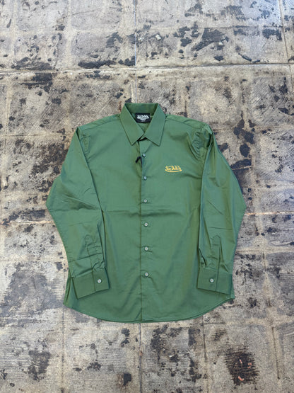 VON DUTCH GREEN BUTTON UP