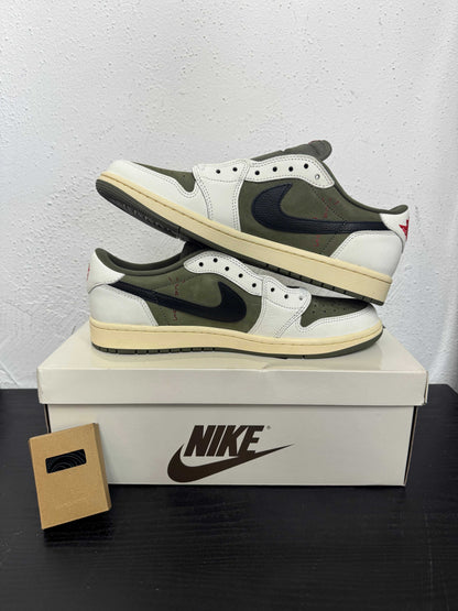 JORDAN 1 LOW TRAVIS SCOTT MEDIUM OLIVE